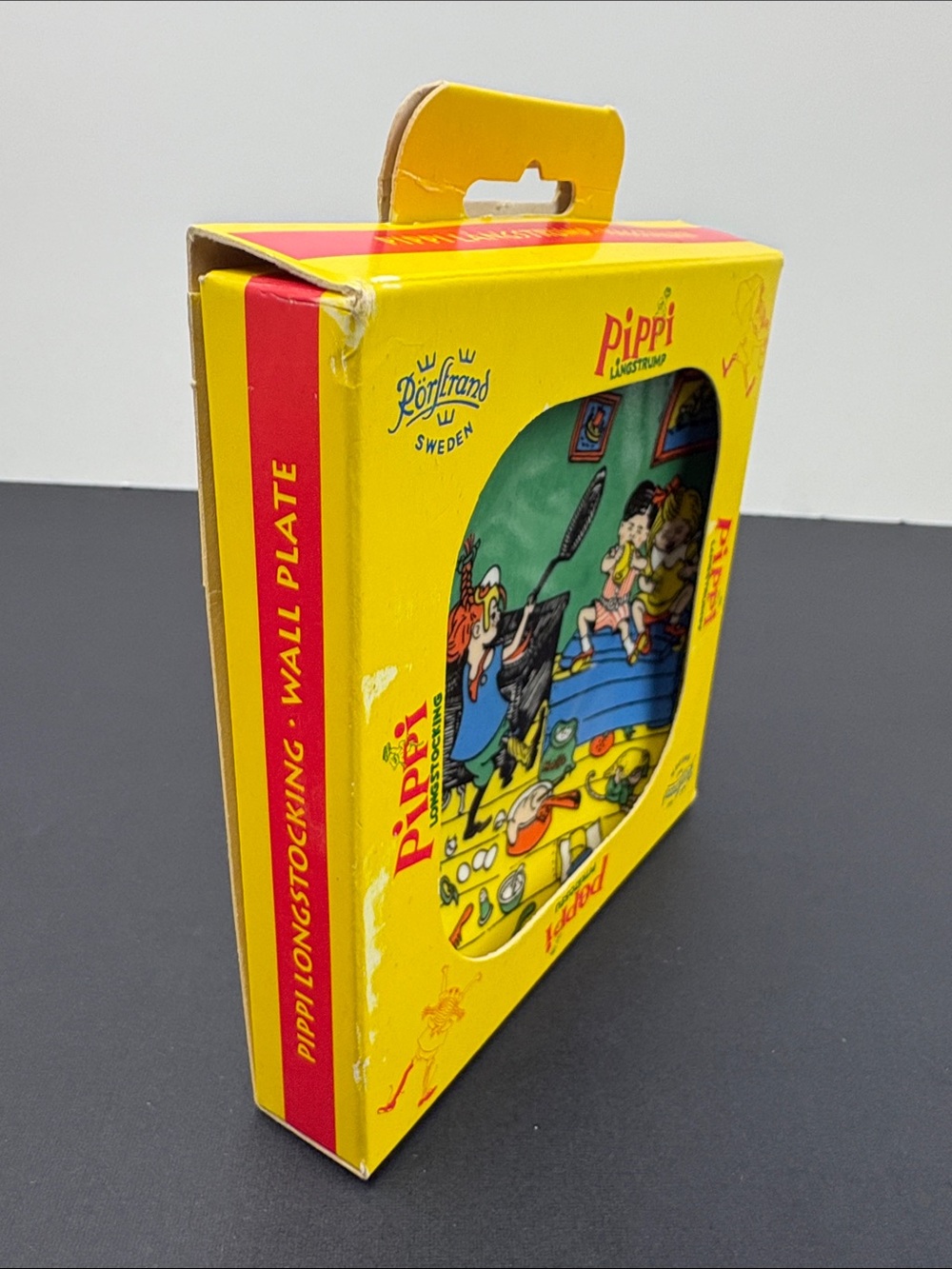 Rorstrand Sweden Pippi Longstocking Wall Plate Making Frying Pancakes - Picture 7 of 8